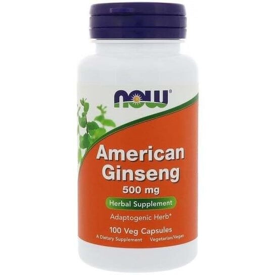 

Now Foods, American Ginseng - Американский женьшень 500 мг, 100 капсул