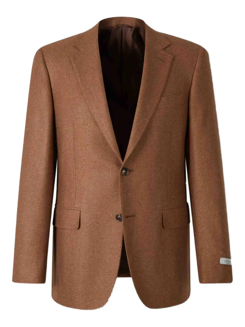 

Однобортный пиджак Canali, коричневый