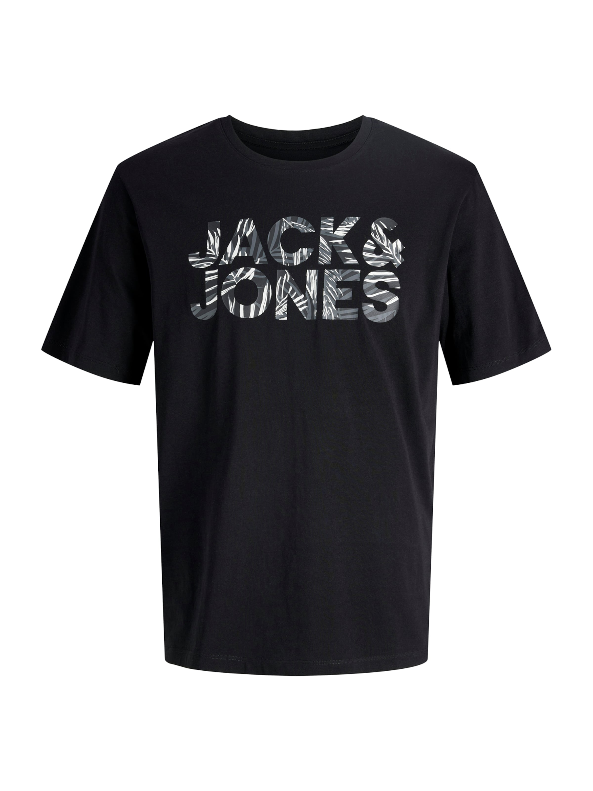 

JACK & JONES Футболка 'JJEJEFF' в черном цвете