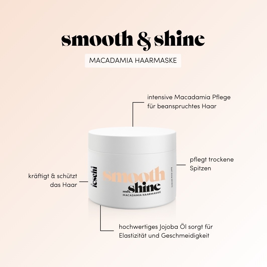 Маска для волос smooth & shine - macadamia Feschi, объем 100 мл — фото 2