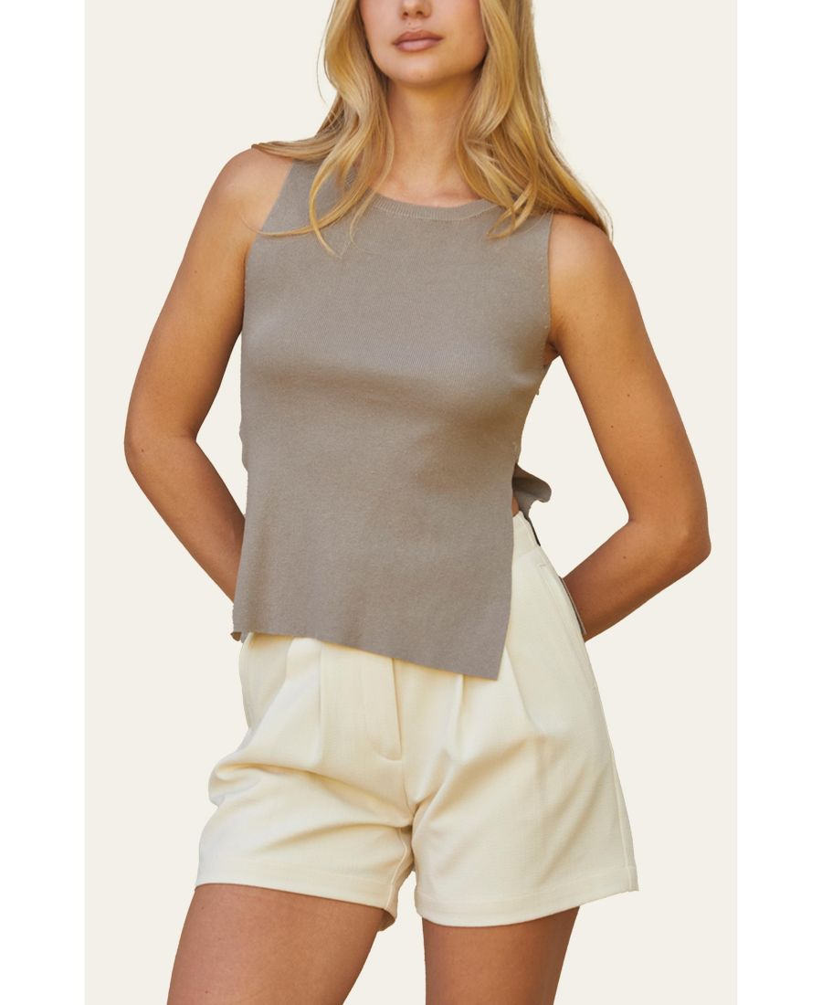 

Вязаный топ Gianna для женщин CRESCENT, Brown + taupe