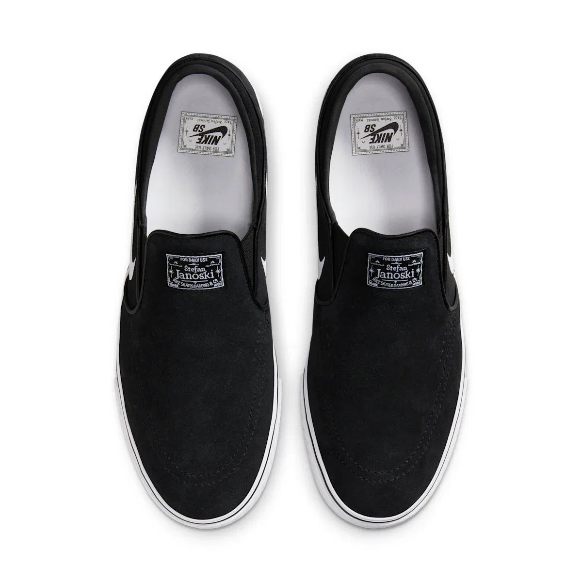 Men's SB Janoski+ Slip Skate Shoes Nike, черный — фото 4