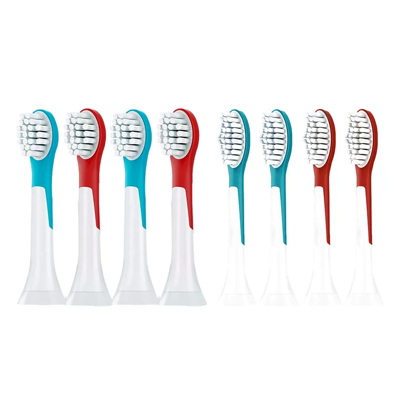 Сменные насадки для зубной щетки DONGNAILUN, 6 Collection Mini (Blue+Red) 8 Pcs — фото 2