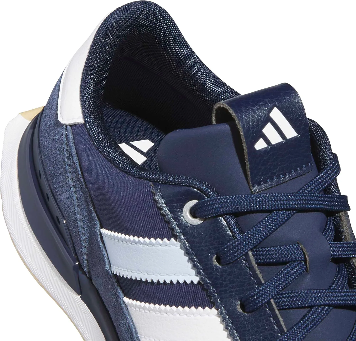 Мужские гольф-кроссовки Adidas Golf S2G 26 из текстиля без шипов, темно-синий/белый — фото 4