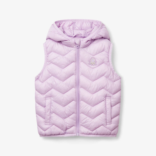 

Утеплённый жилет с капюшоном 18 месяцев - 6 лет Benetton, сиреневый