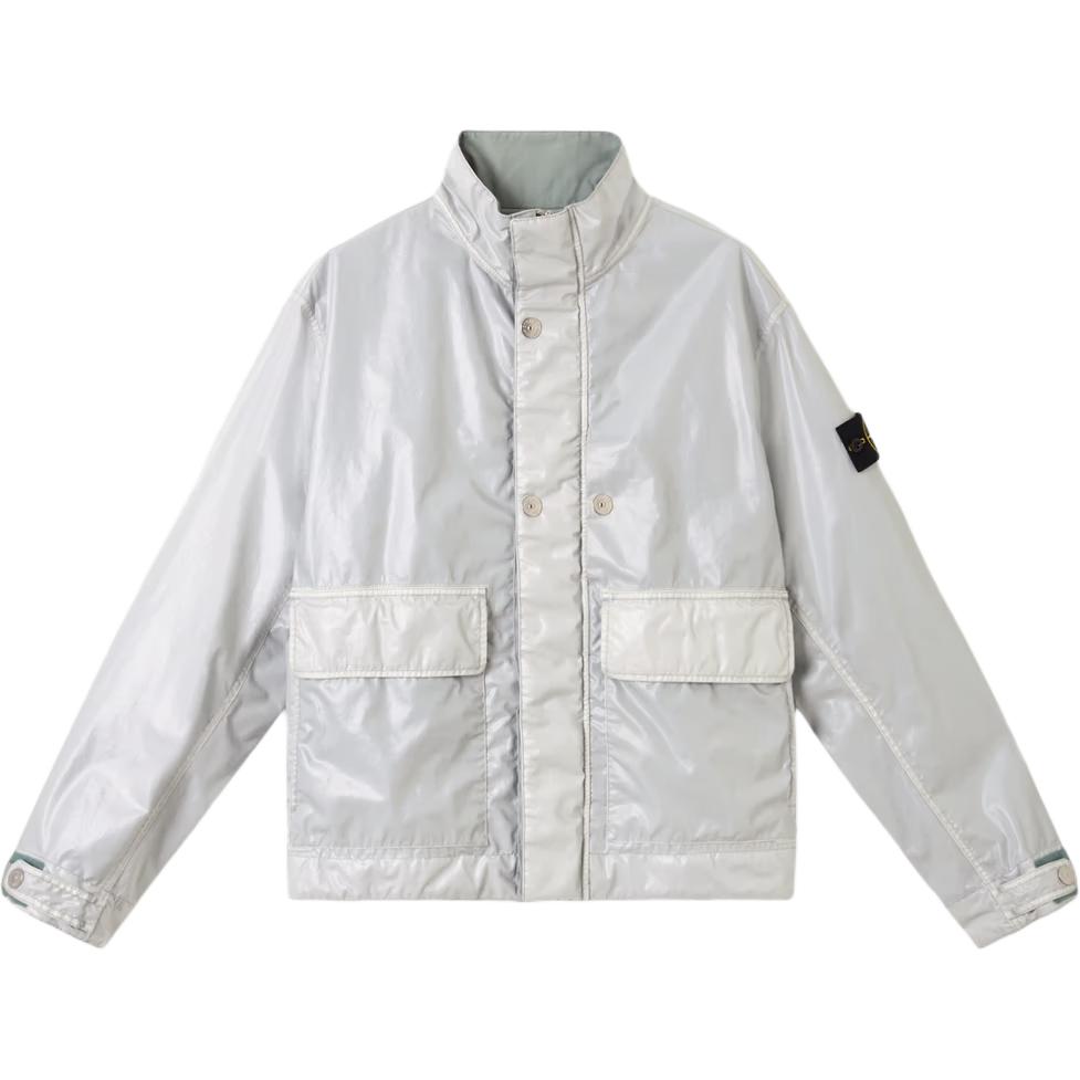 

STONE ISLAND Куртка с нашивкой компас, Pearl Gray