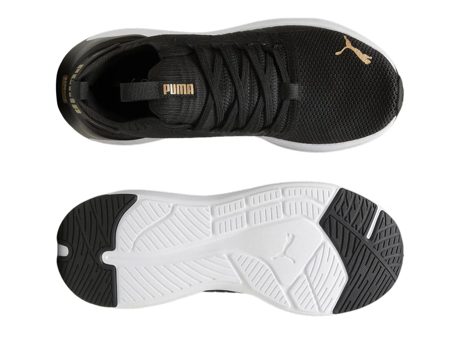 Кроссовки Softride Symmetry Fuzion Sneaker Puma, черно-белый — фото 4