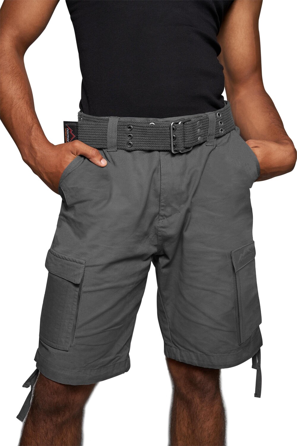 

Шорты Normani Outdoor Sports Sommer „Kalahari“ mit Gürtel „Wadi“, антрацит
