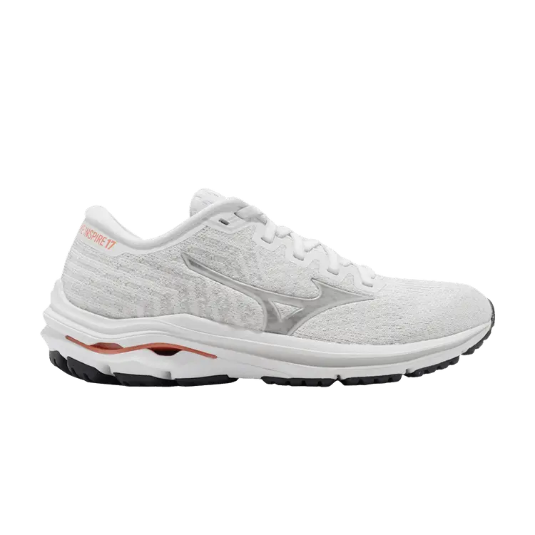 

Кроссовки Mizuno Wmns Wave Inspire 17 Waveknit White Papaya, белый