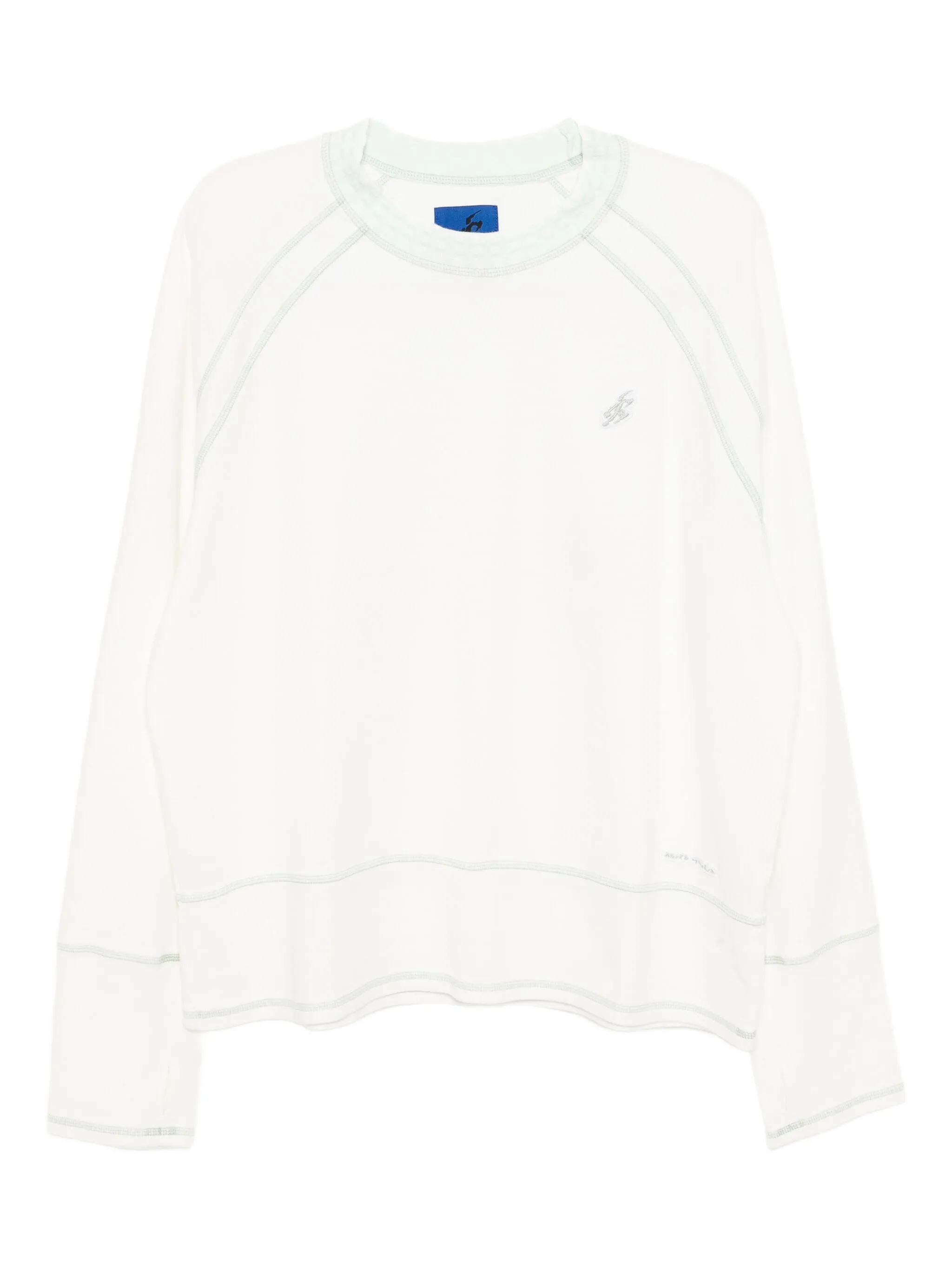 

Футболка с вышитой надписью Asics, белый