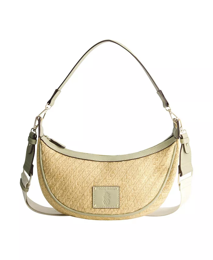 

Сумка-хобо Raffia Crescent из рафии Tommy Bahama, зеленый