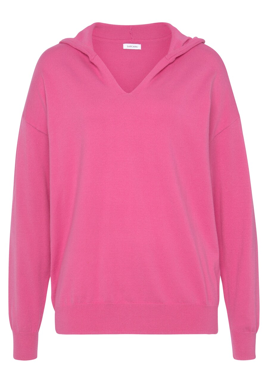 

Толстовка с капюшоном LASCANA Sweater, розовый