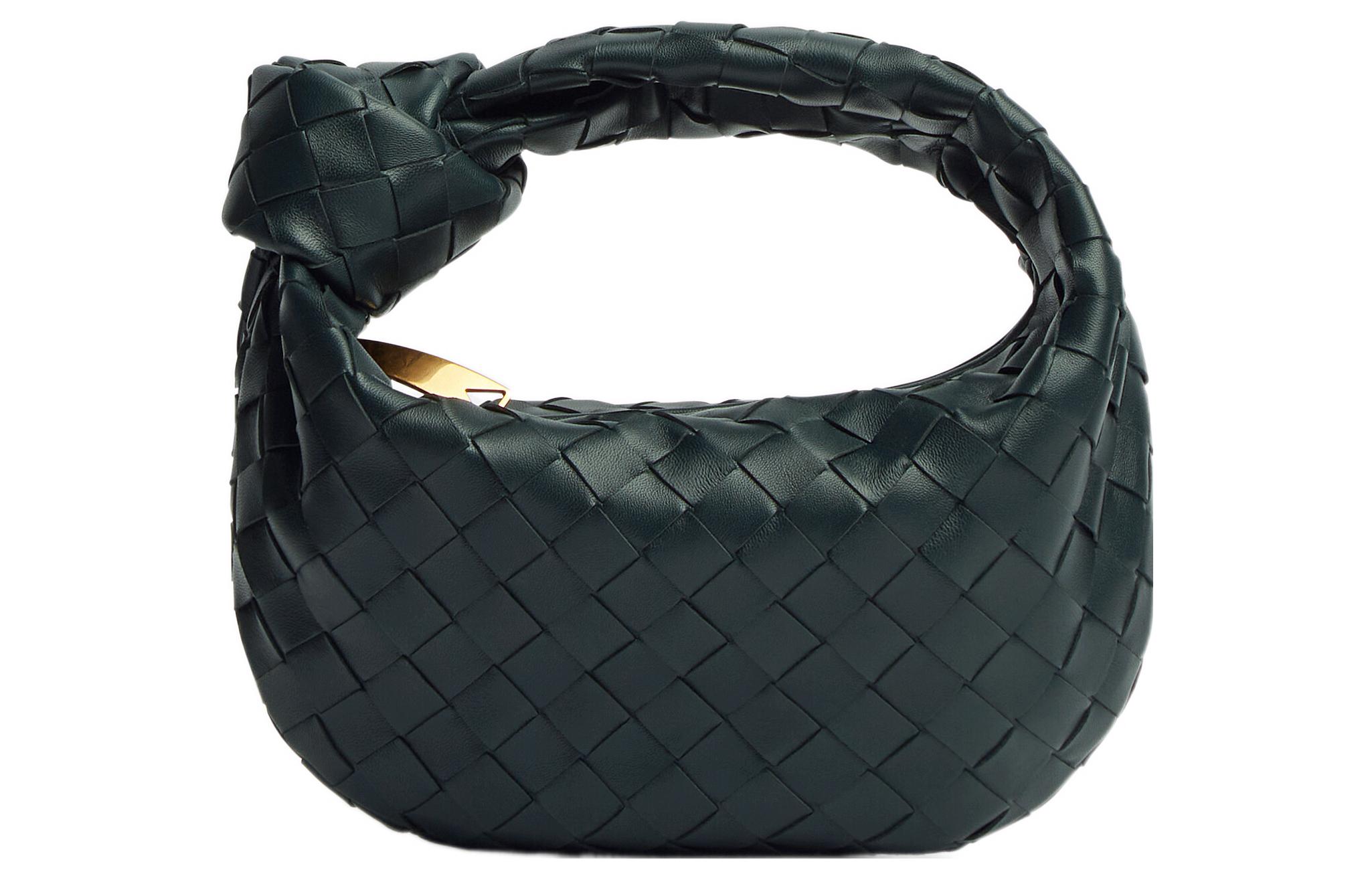 

Bottega Veneta Женская мини-сумка JODIE из овчины, чернильно-зеленого цвета