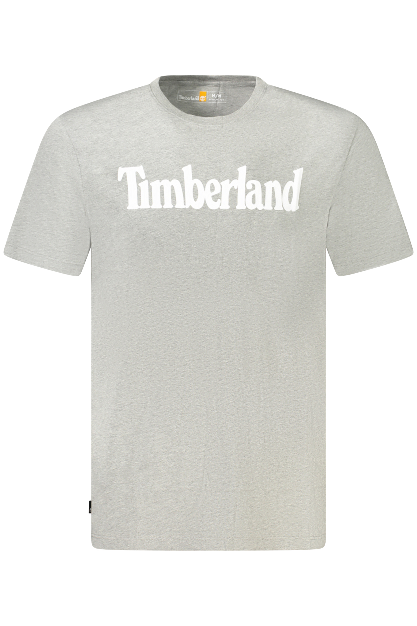 

Футболка мужская Timberland хлопковая с надписью на груди, светло-серый
