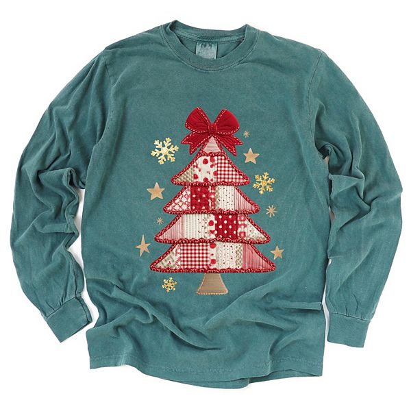 

Футболка с длинным рукавом Christmas tree красная в стиле пэчворк Simply Sage Market, Blue Spruce, Красный, Футболка с длинным рукавом Christmas tree красная в стиле пэчворк Simply Sage Market, Blue Spruce