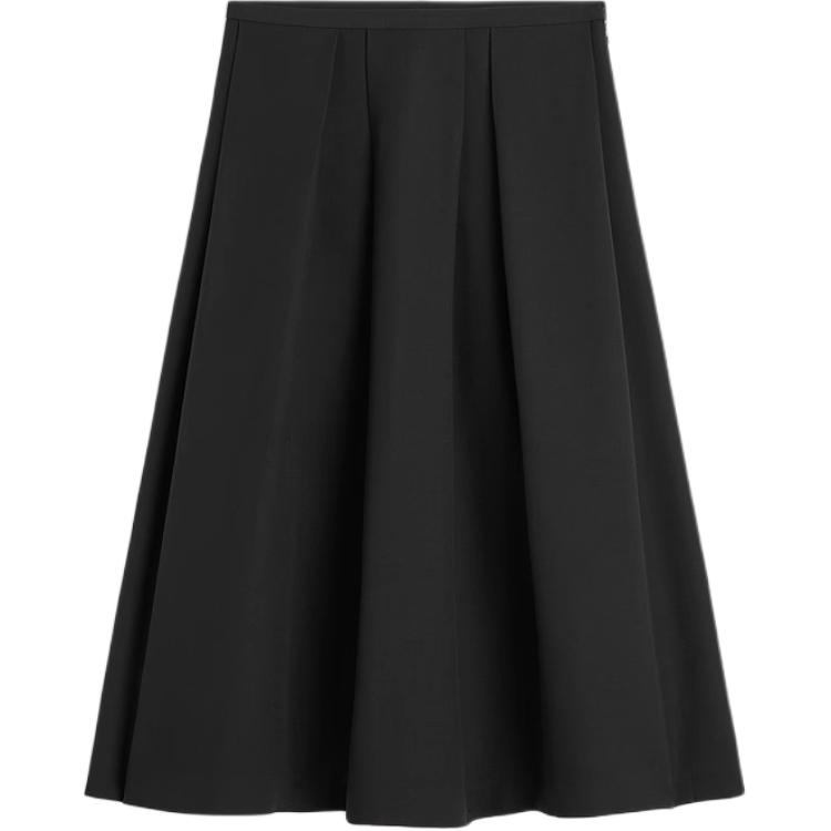 

Юбка миди Twinflower плиссированная TOTEME, черный