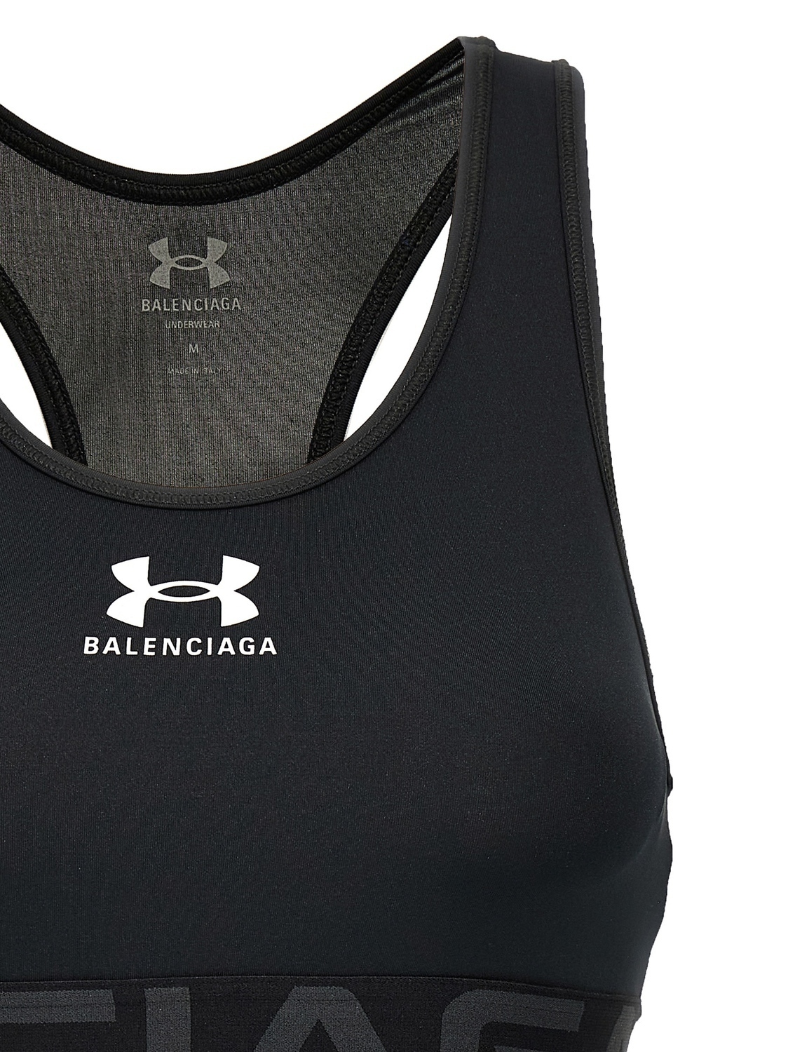 Спортивный топ x Under Armour BALENCIAGA, черный — фото 3