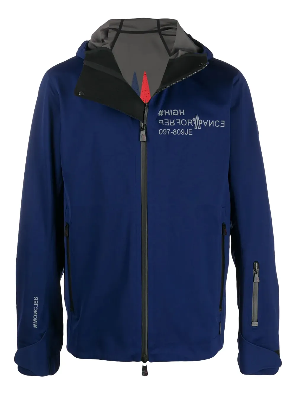 

Лыжная куртка с капюшоном Moncler Grenoble, синий