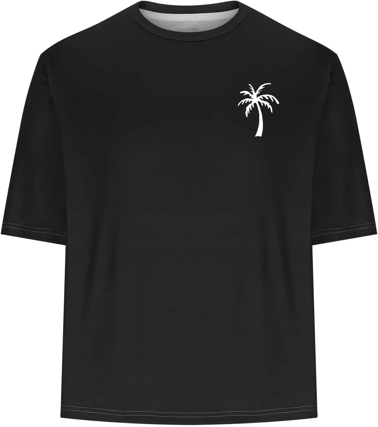 Футболка для мужчин Oversized Drop Shoulder с принтом Palm Tree — фото 4