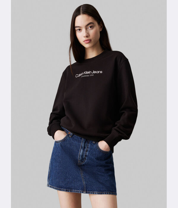 

Институциональный свитер Regular fit Calvin Klein Jeans, черный