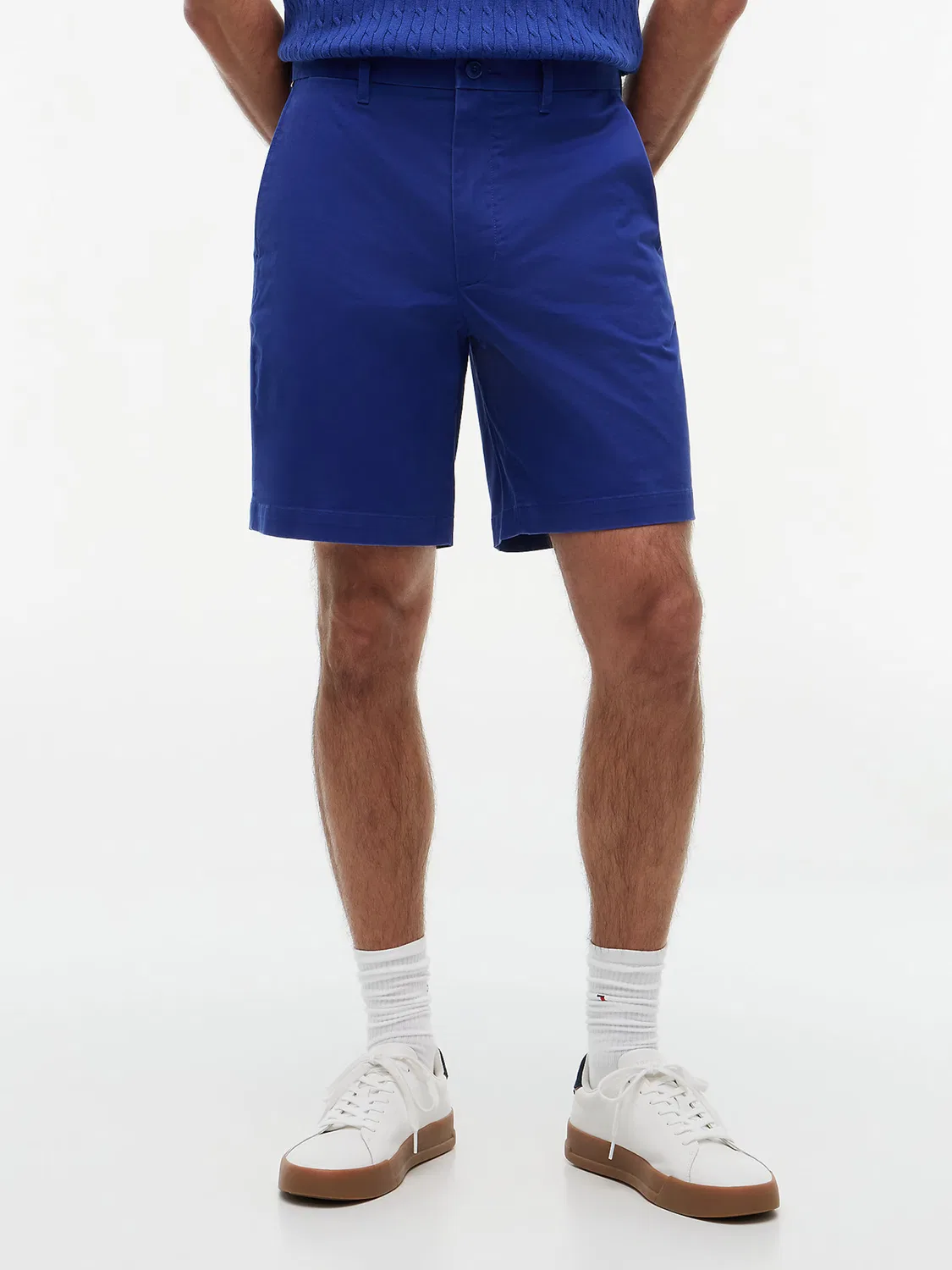 Шорты-чиносы Tommy Hilfiger Regular, кобальтово-синего цвета — фото 2