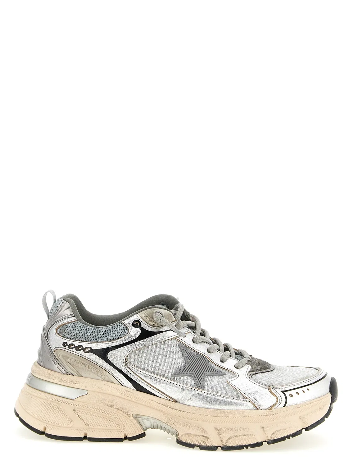 Кроссовки 'Lightstar' GOLDEN GOOSE, серебряный