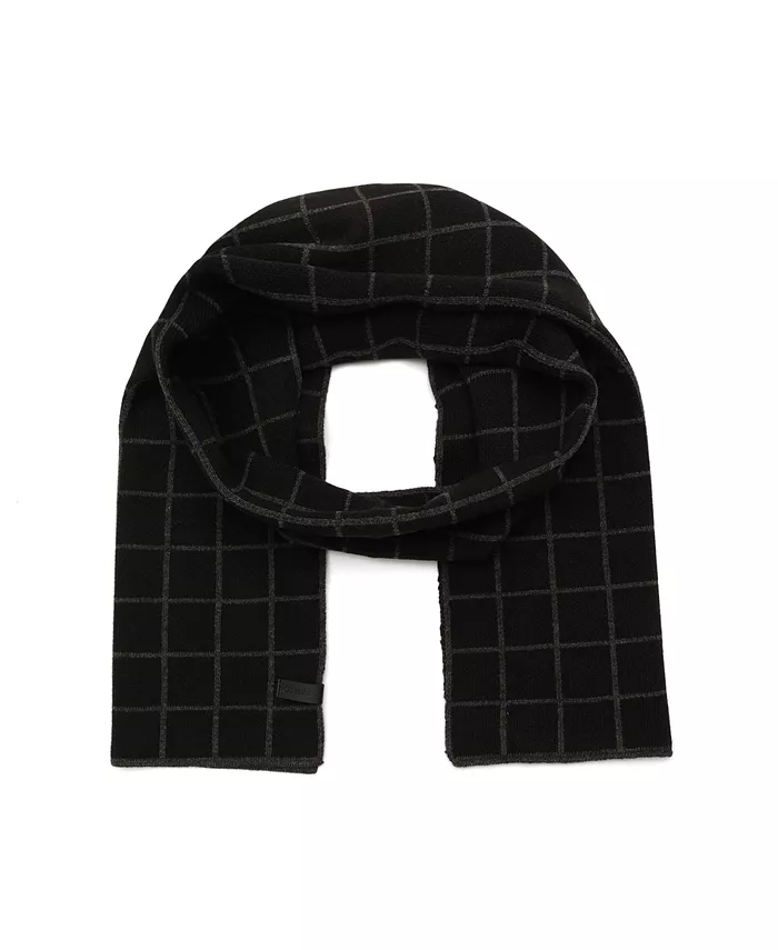 

Мужской шарф Window Check Calvin Klein, черный