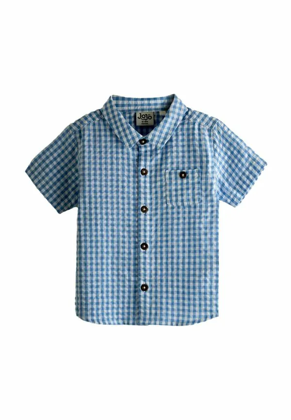 Рубашка в клетку стандартного кроя Jojo Maman Bébé, Light Blue
