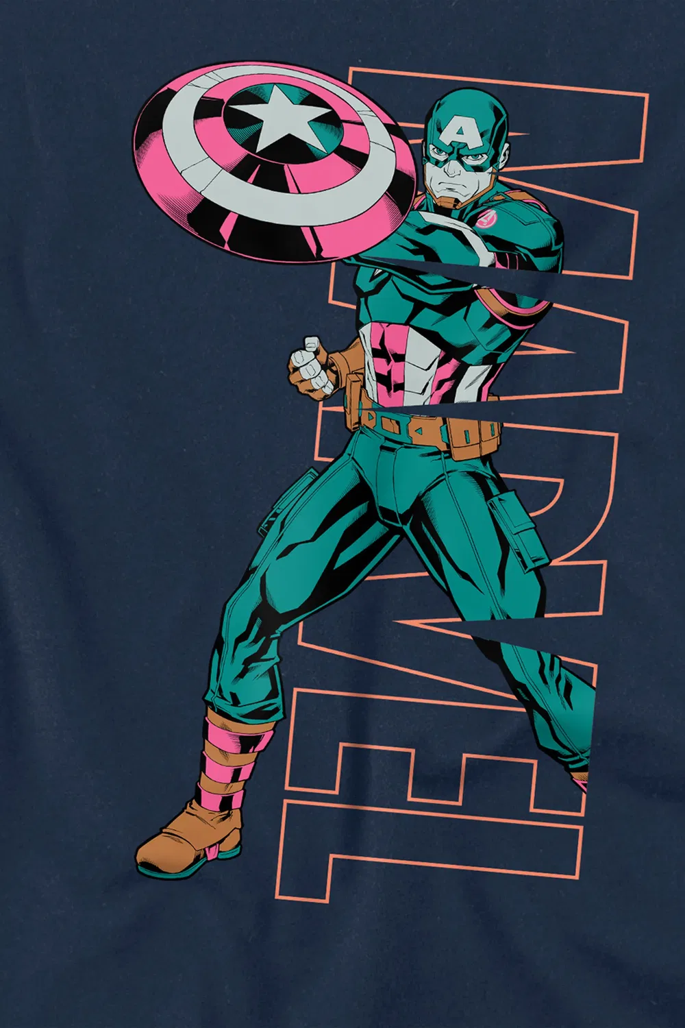 Детская толстовка Marvel Captain America, темно-синий — фото 2