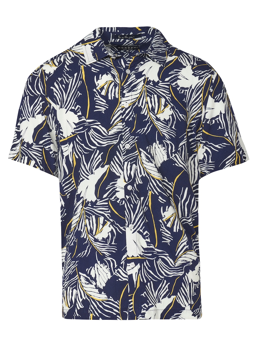 

Рубашка на пуговицах классического кроя KOROSHI, темно-синий