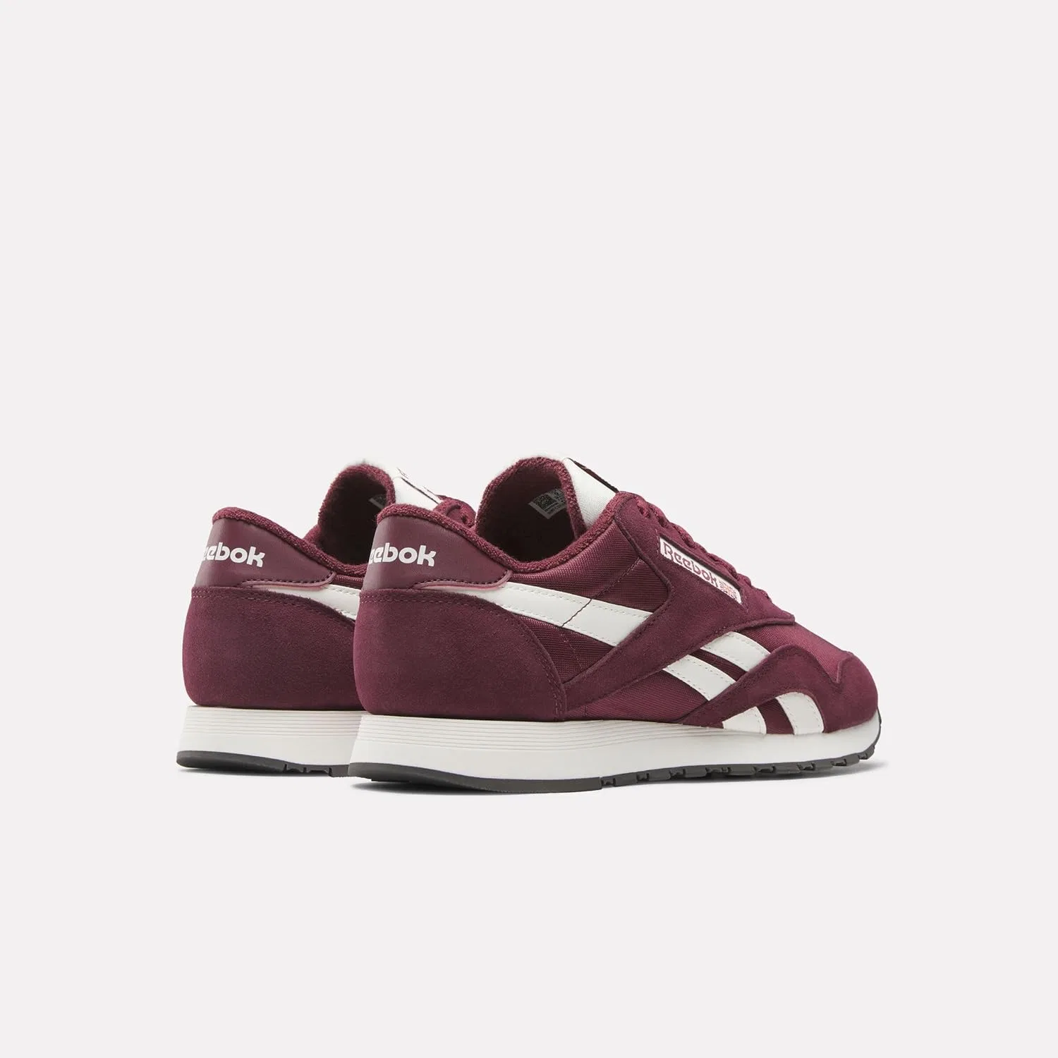 Кроссовки мужские Reebok, цвет Black Cherry Chalk — фото 3
