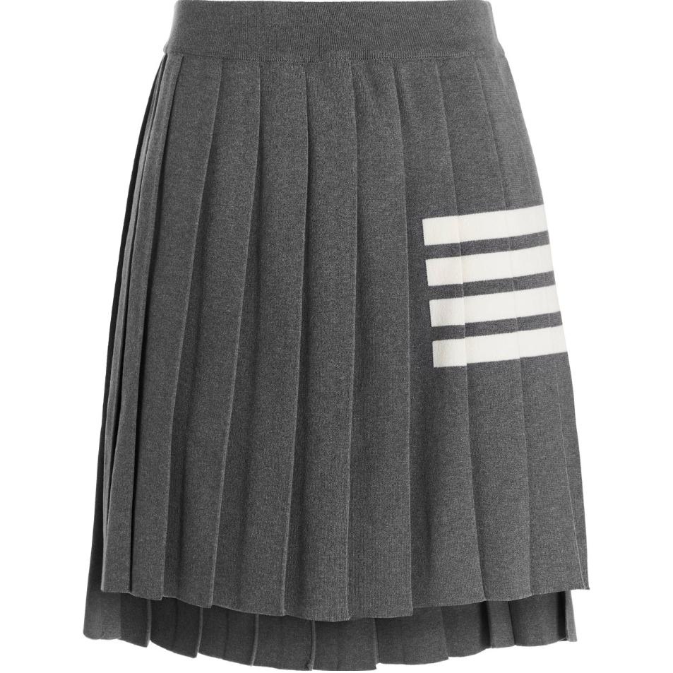 

Женская плиссированная юбка THOM BROWNE, серый