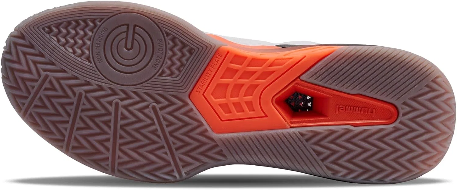 Кроссовки для гандбола Hummel Hb Powerstrike для взрослых, Black / Orange — фото 2
