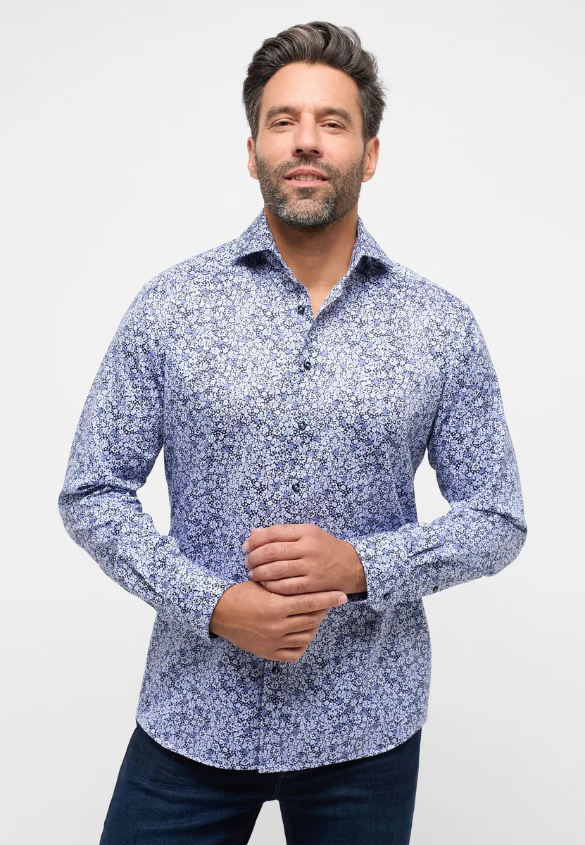 

Рубашка Eterna с длинными рукавами "MODERN FIT", синий