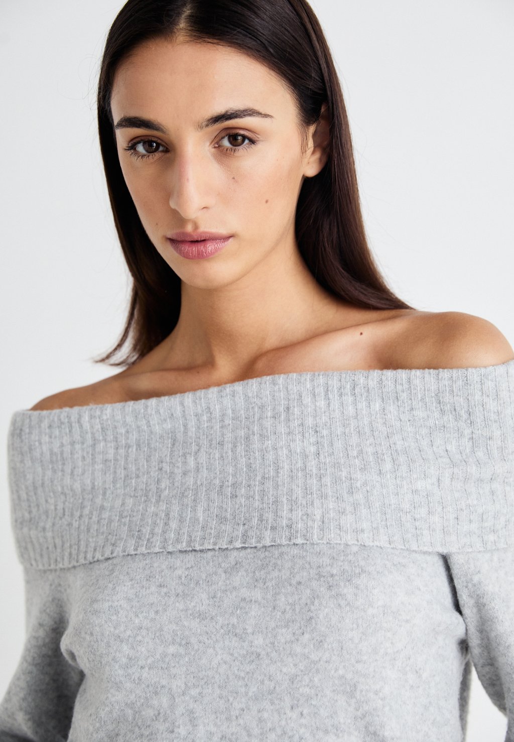 

Джемпер ONLJEANETT LIFE OFF SHOULDER ONLY, серый