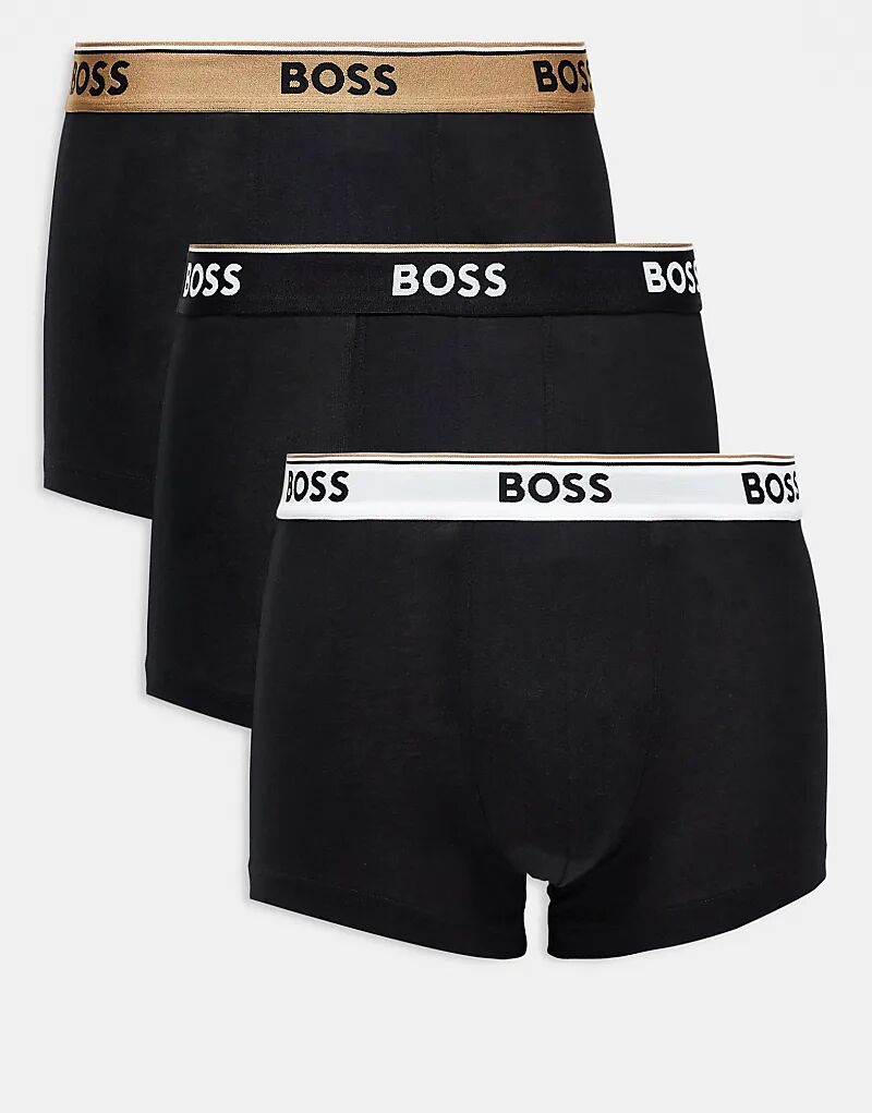 

BOSS Bodywear, Комплект из 3 пар боксеров черного цвета