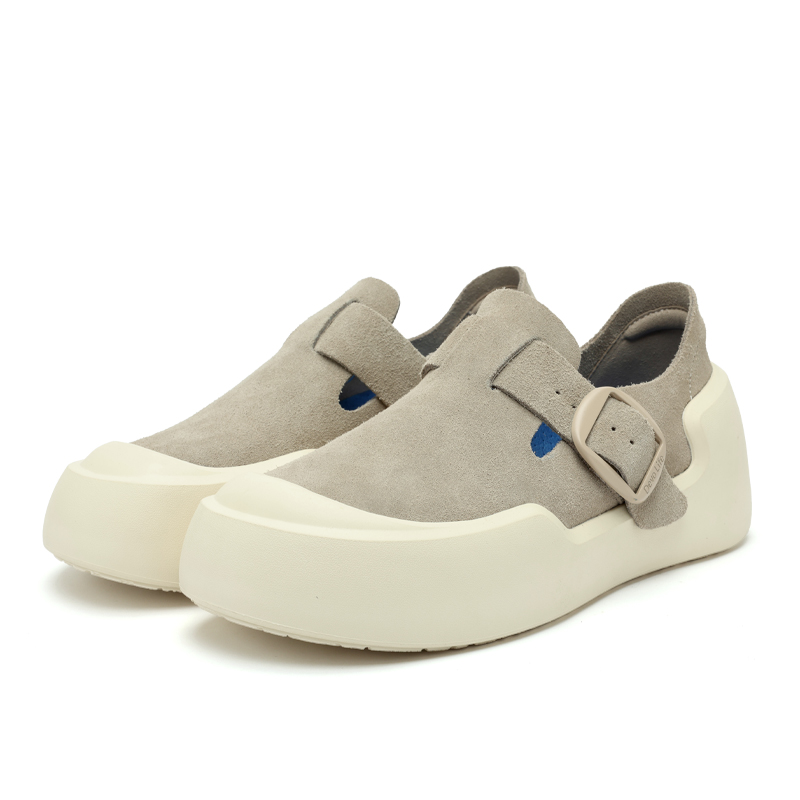 Devo Life Женские повседневные туфли-лодочки экрю из замши, цвет Ecru Suede — фото 3