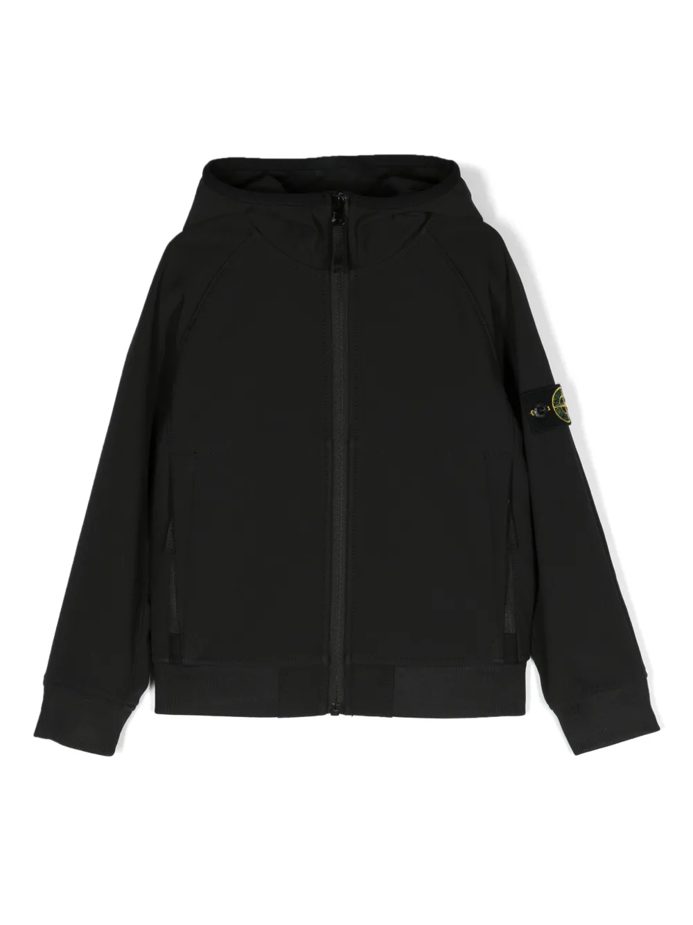 

Куртка с капюшоном и нашивкой Compass Stone Island Junior, черный