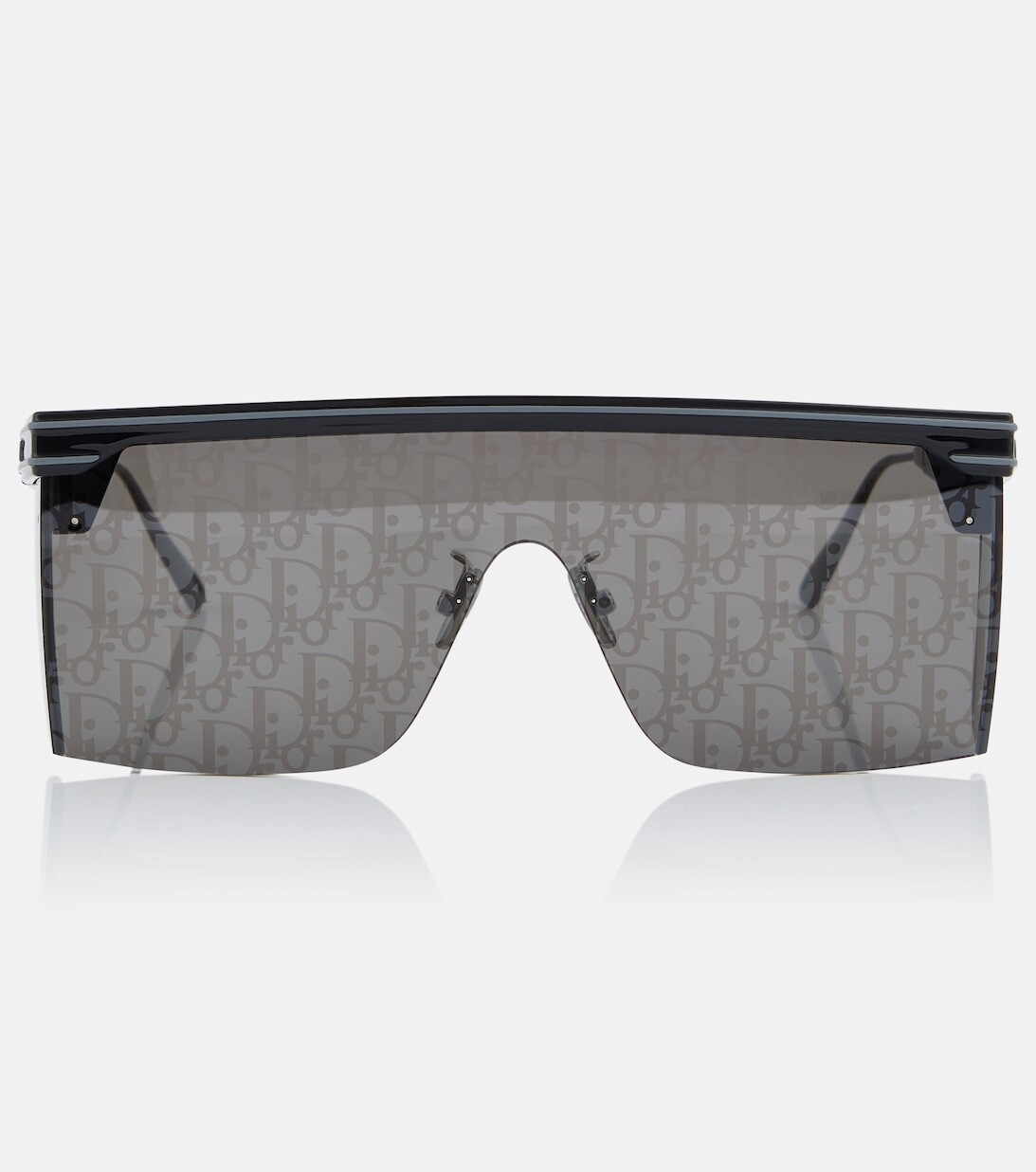 

Квадратные солнцезащитные очки DiorClub M1U Dior Eyewear, черный