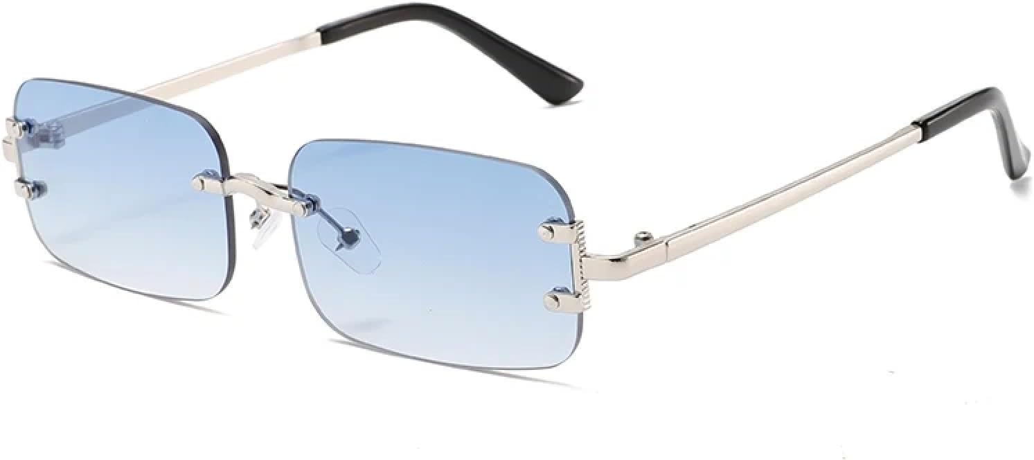 

Солнцезащитные очки с защитой от УФ-излучения UV400 | Женские очки без металлической оправы | Линзы конфетных цветов для занятий спортом на открытом воздухе и вождения DSVIGF, S-g Blue