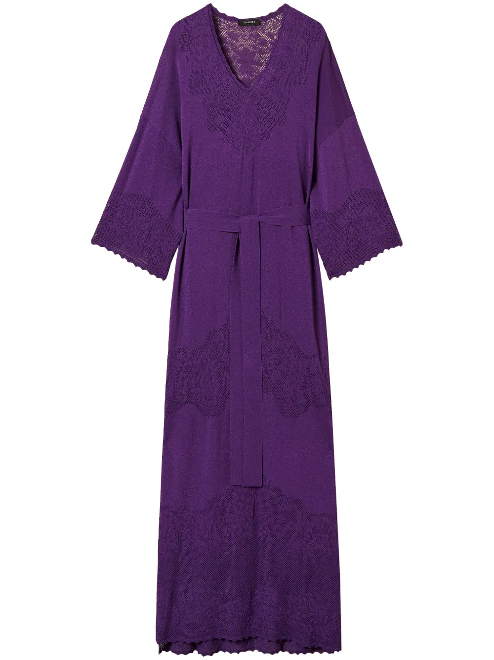 

Платье с поясом TWINSET, фиолетовый