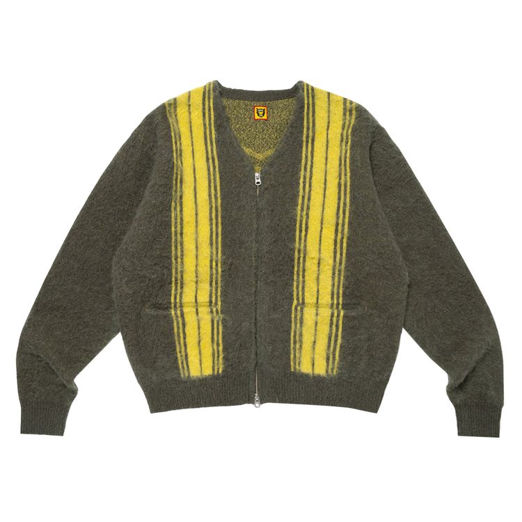 

Кардиган Human Made Zip-Up Cardigan Green, зеленый