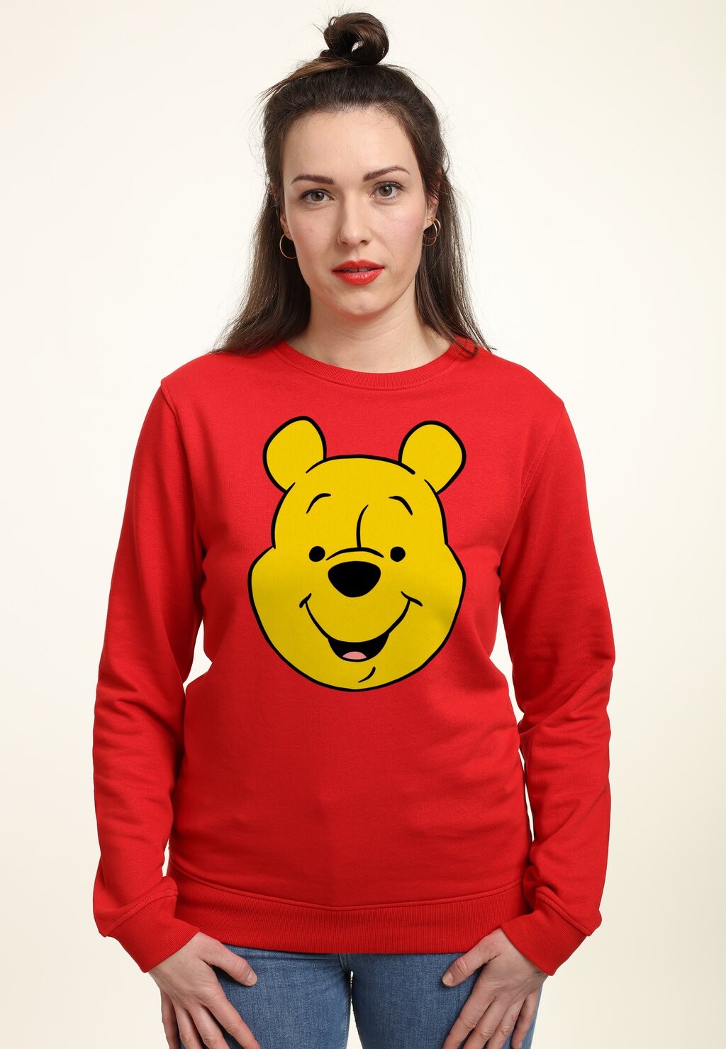 

Толстовка WINNIE THE POOH WINNIEPOOH BIG FACE Disney, красный