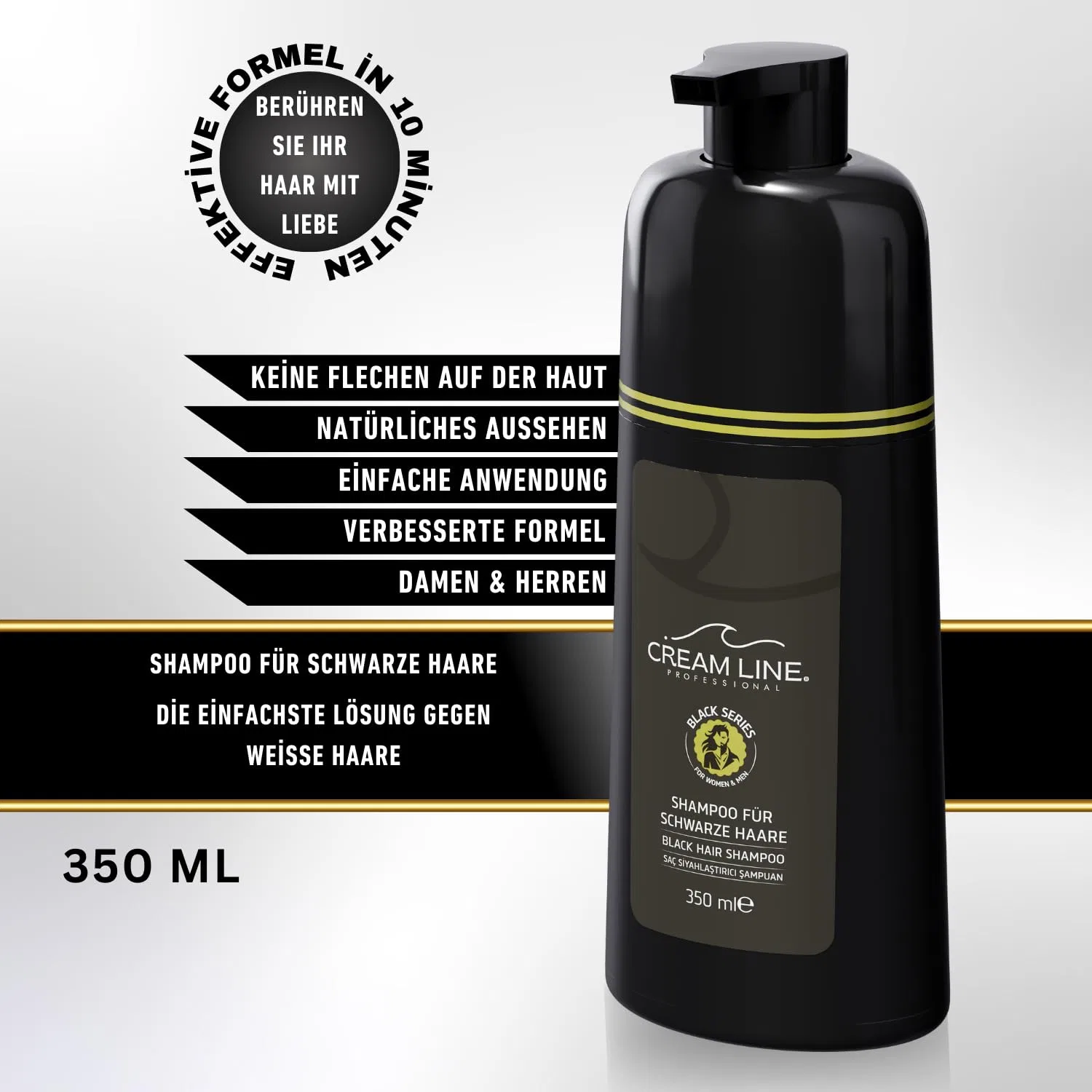 Шампунь для черных волос Special Black Hair 350 мл от Cream Line Cream Line — фото 2