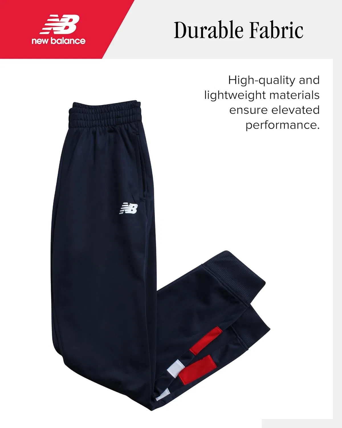 Детский спортивный костюм New Balance, 3 предмета: футболка, куртка, джоггеры, Indigo — фото 4