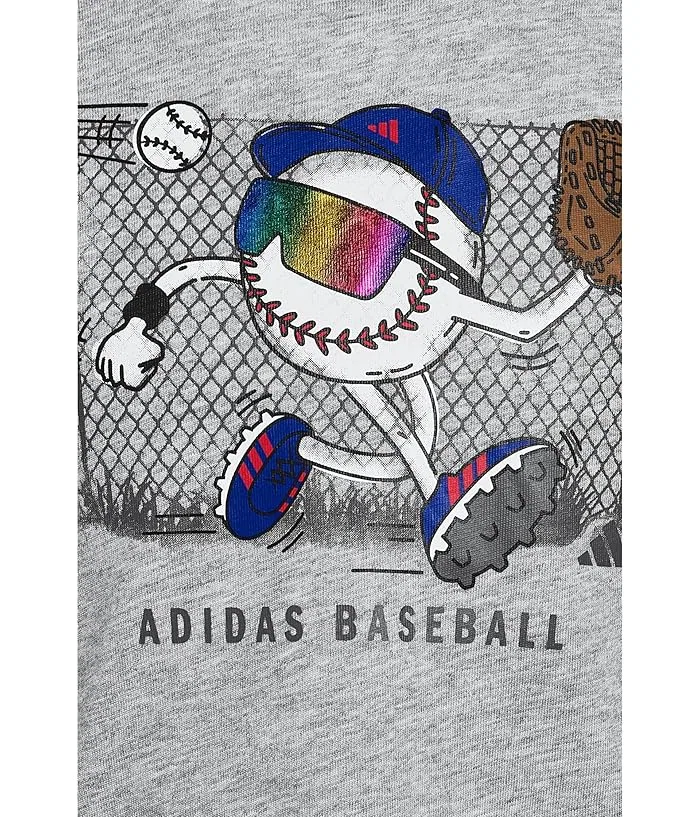 Детский костюм с принтом Adidas Kids, Medium Grey Heather — фото 3