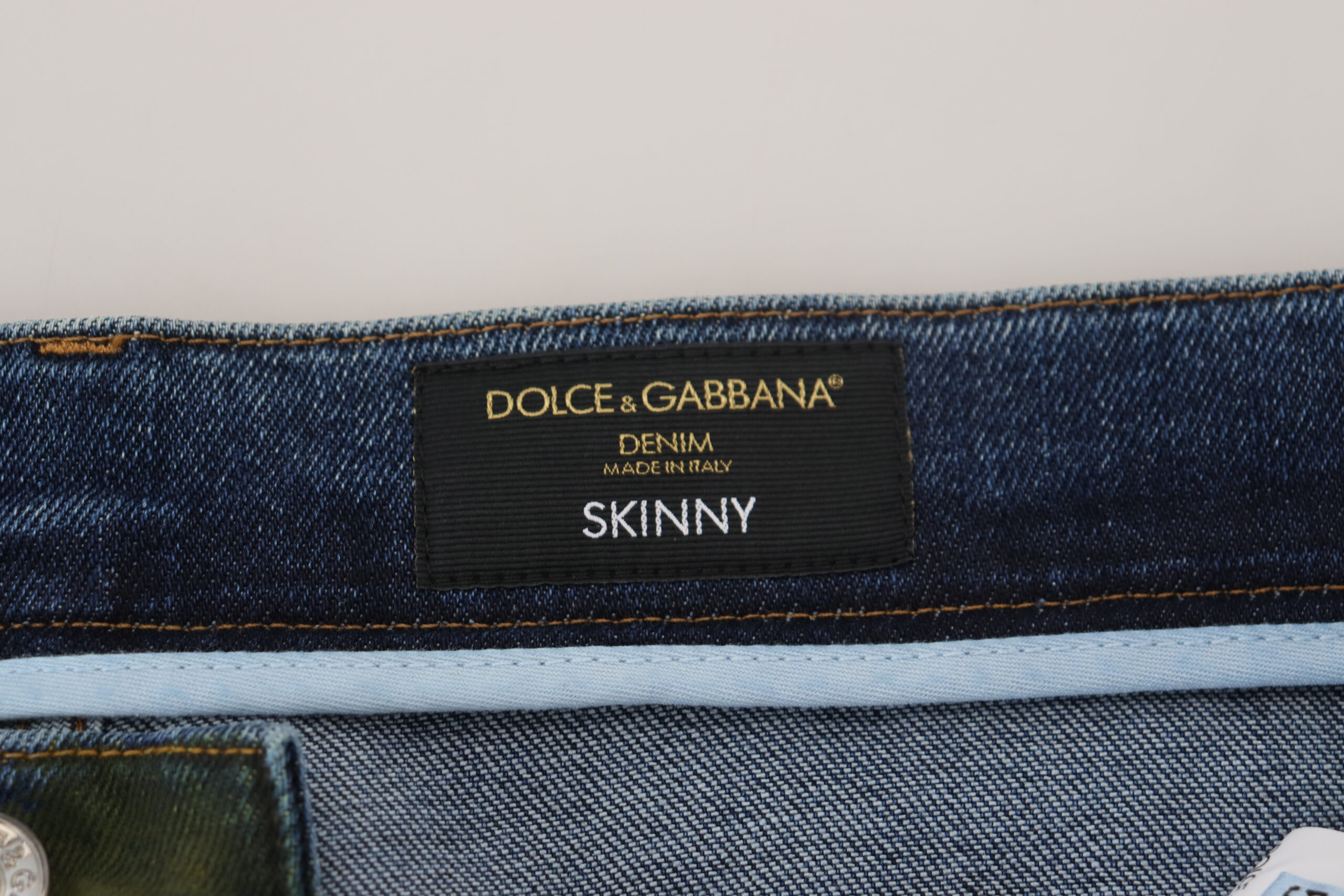Шикарные облегающие джинсы цвета Green Wash Dolce & Gabbana, зеленый — фото 4