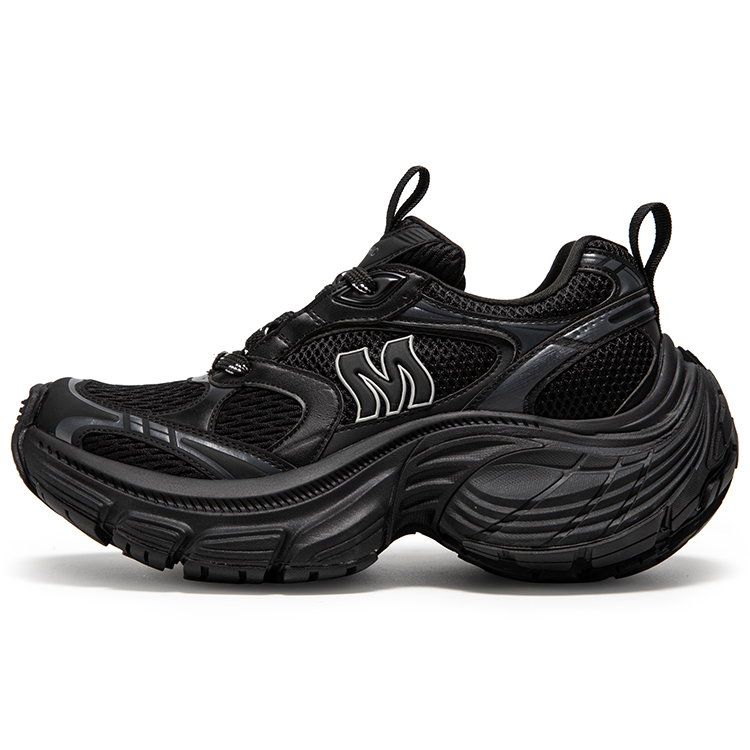 

MIO Низкие массивные кроссовки унисекс черные мужские, цвет Black (Men's)
