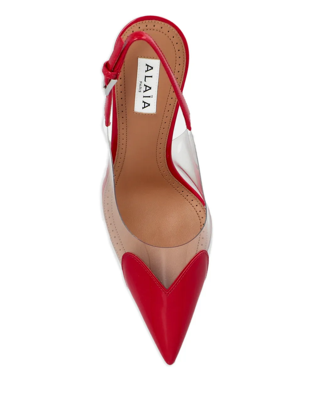 Туфли с ремешком на пятке Alaïa, красный — фото 4