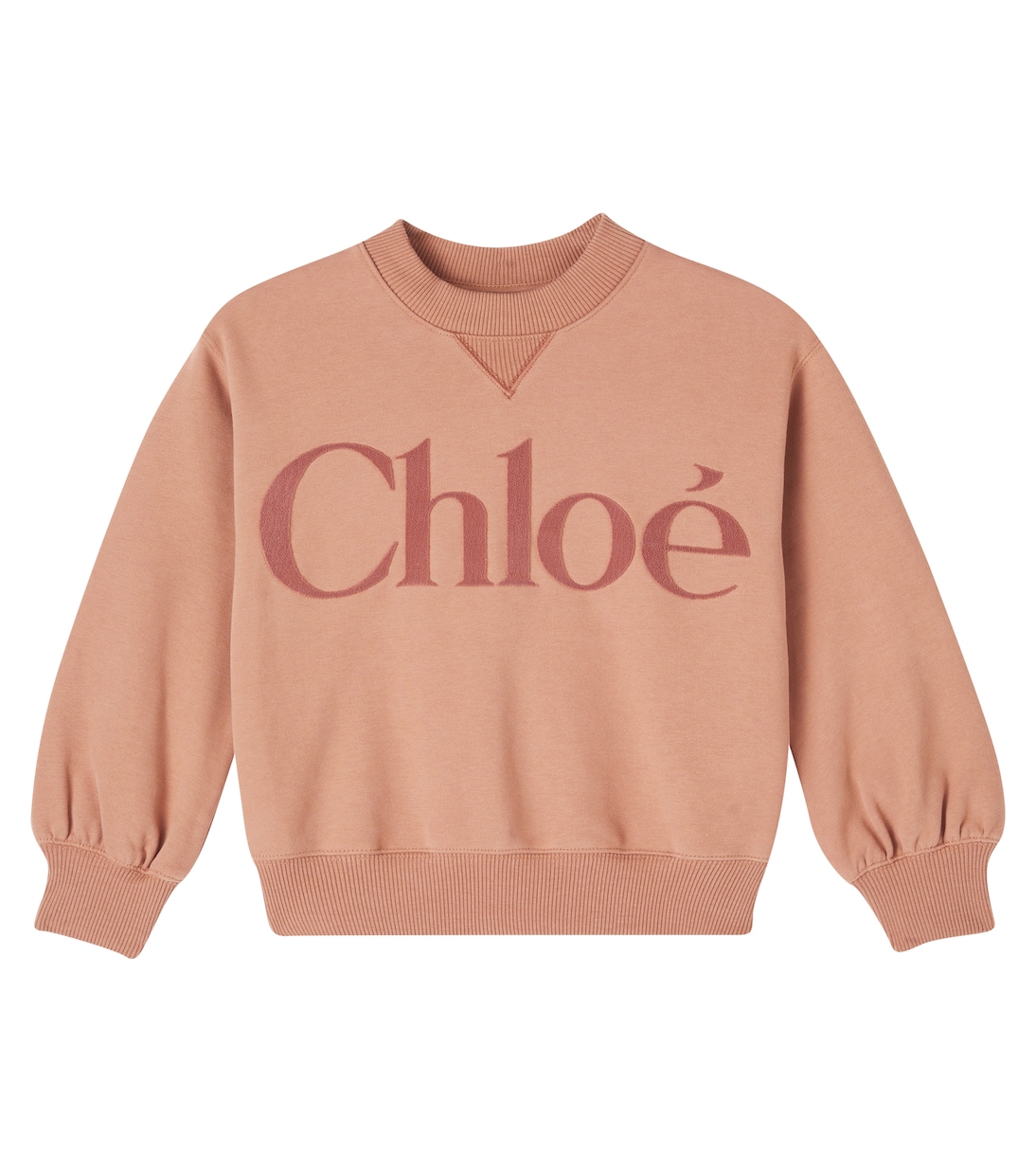 

Толстовка из хлопкового флиса с логотипом Chloé Kids, Sirocco